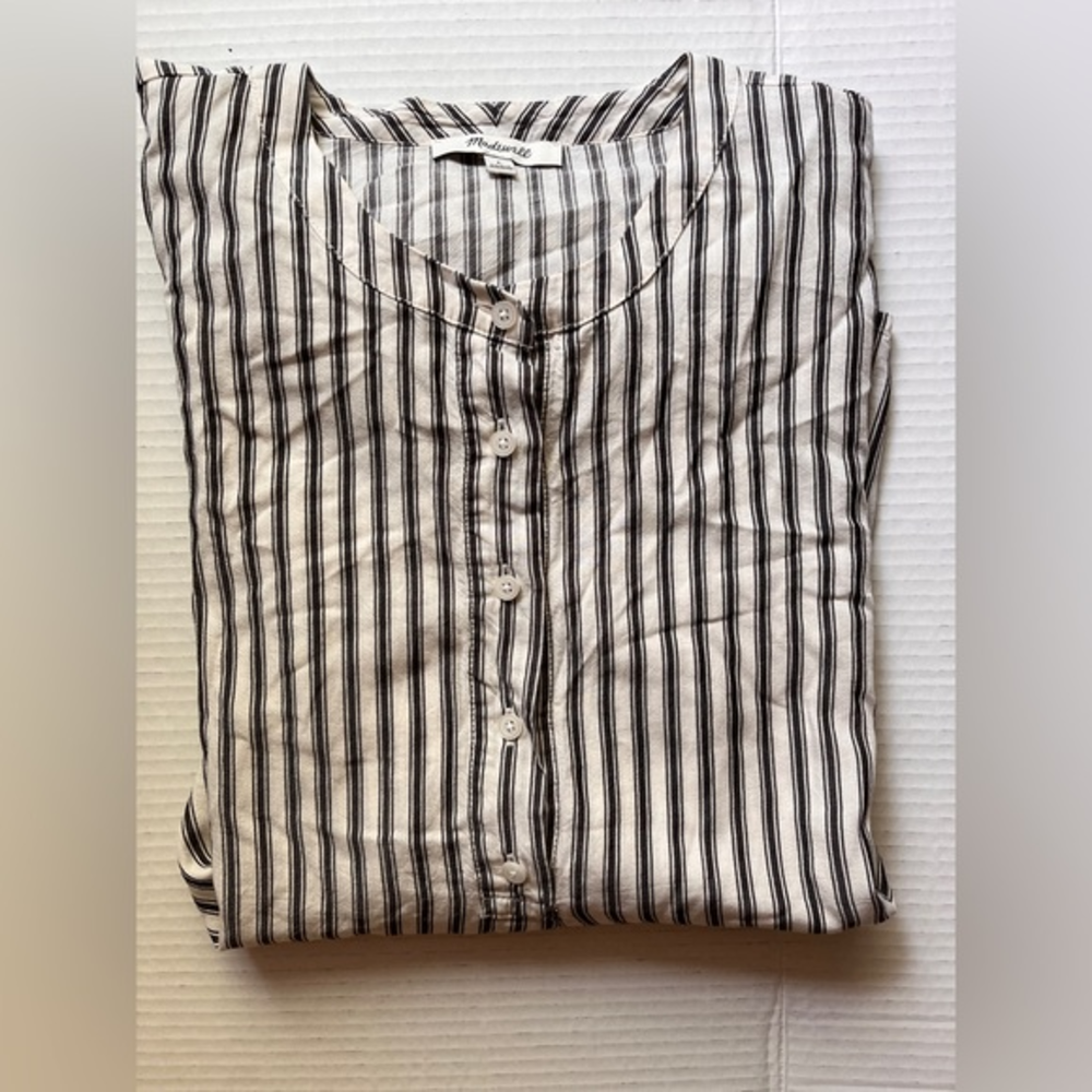 Madewell‎ Striped Flare-Sleeve Shirt